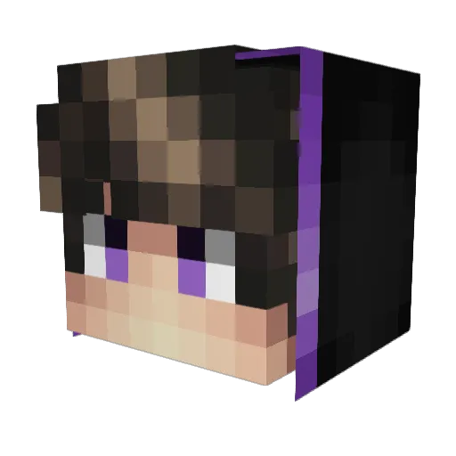 YtKriox Minecraft avatar head, 3D render