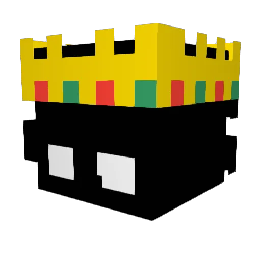YtNull Minecraft avatar head, 3D render