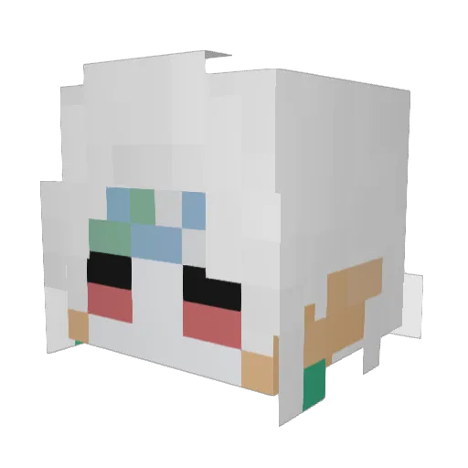 YtOni Minecraft avatar head, 3D render