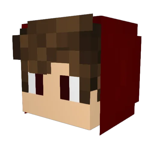 Yt_zz Minecraft avatar head, 3D render
