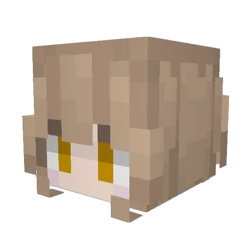 Ytao_Arua Minecraft avatar head, 3D render