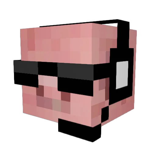 YtheMadMan Minecraft avatar head, 3D render