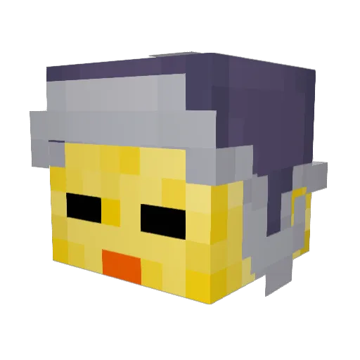 Ytka0620 Minecraft avatar head, 3D render