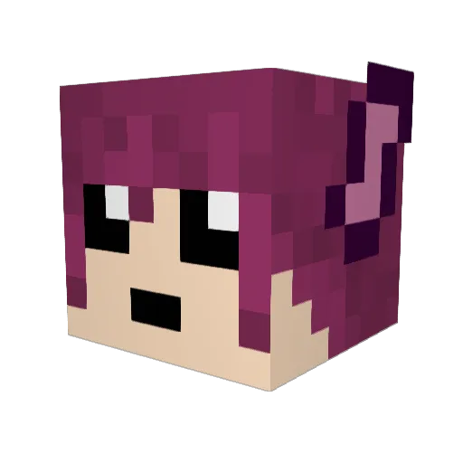 Ytoflay Minecraft avatar head, 3D render