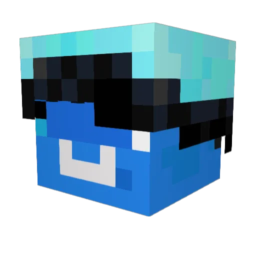 Ytphr Minecraft avatar head, 3D render
