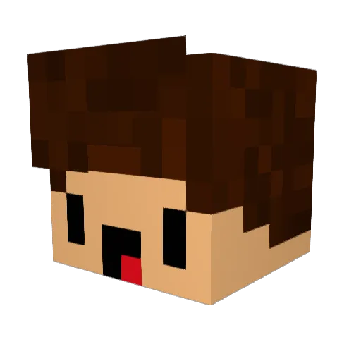Yts_fizz_PvP Minecraft avatar head, 3D render