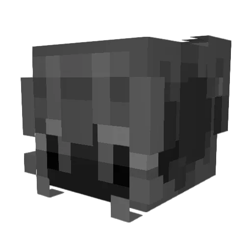 YttbensamX2 Minecraft avatar head, 3D render