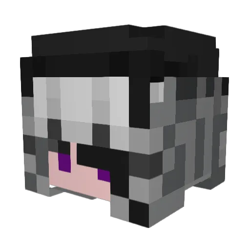 YuEchuntadadie Minecraft avatar head, 3D render