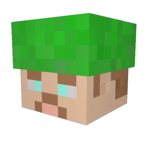 YuGt0 Minecraft avatar head, 3D render