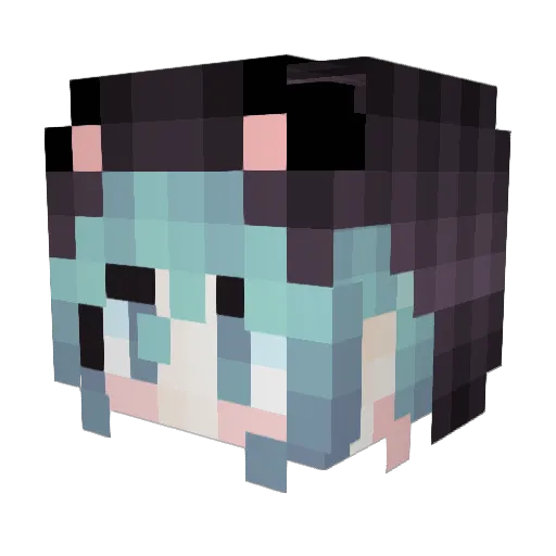 YuHun_Ying Minecraft avatar head, 3D render