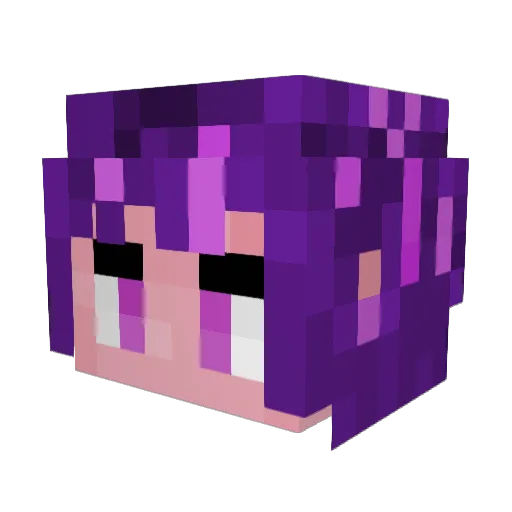 YuJ0V0 Minecraft avatar head, 3D render
