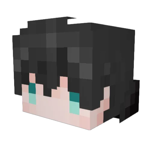 YuJaY Minecraft avatar head, 3D render