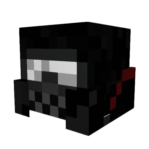 YuJey Minecraft avatar head, 3D render