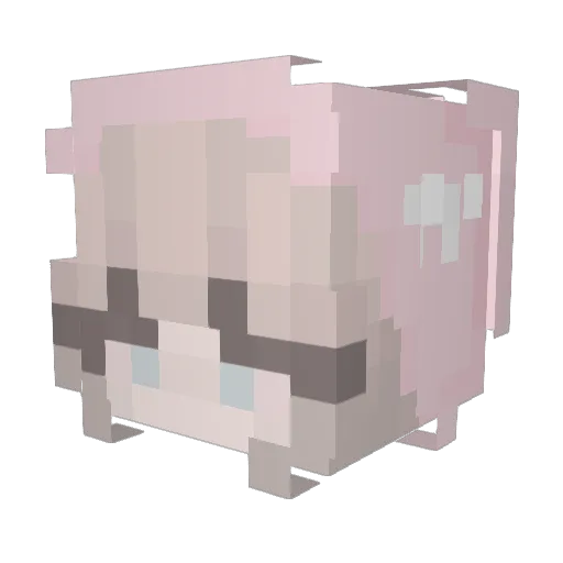 YuLing0823 Minecraft avatar head, 3D render