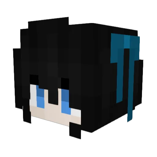 YuNian23 Minecraft avatar head, 3D render