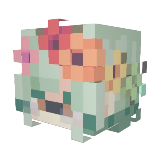 YuOx404 Minecraft avatar head, 3D render