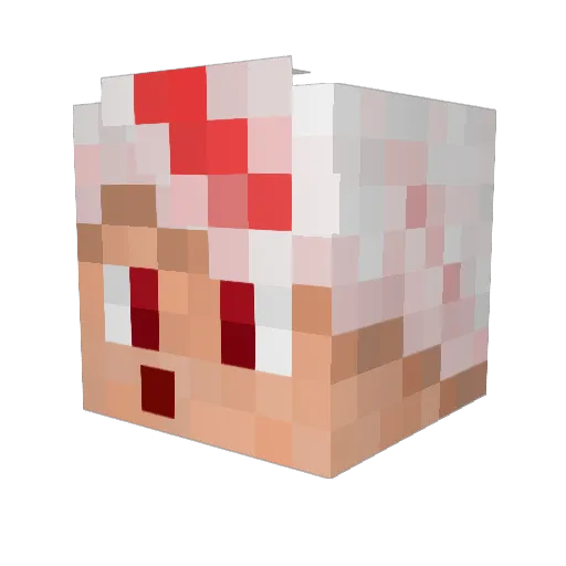 YuRen_tw Minecraft avatar head, 3D render