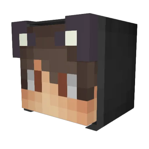 YuReturns Minecraft avatar head, 3D render