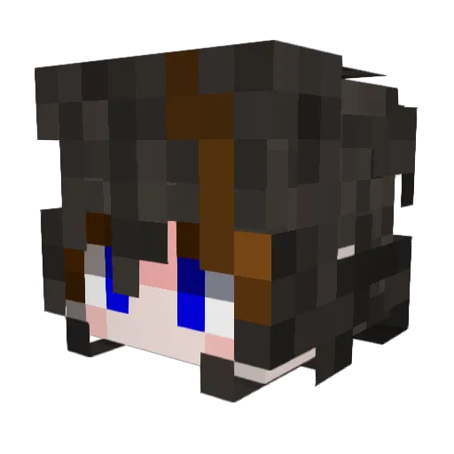 YuRia45 Minecraft avatar head, 3D render