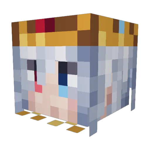 YuSeong37 Minecraft avatar head, 3D render