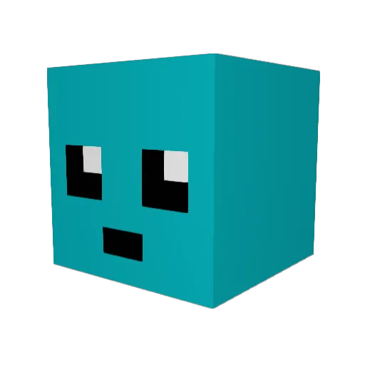 YuUkI_1003 Minecraft avatar head, 3D render