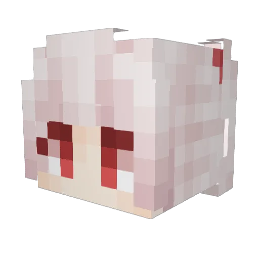 YuXianm Minecraft avatar head, 3D render