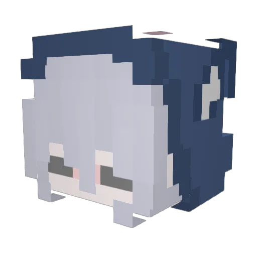 YuYu_0425 Minecraft avatar head, 3D render
