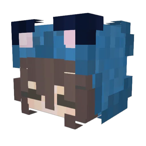 YuYu_OxO_ Minecraft avatar head, 3D render