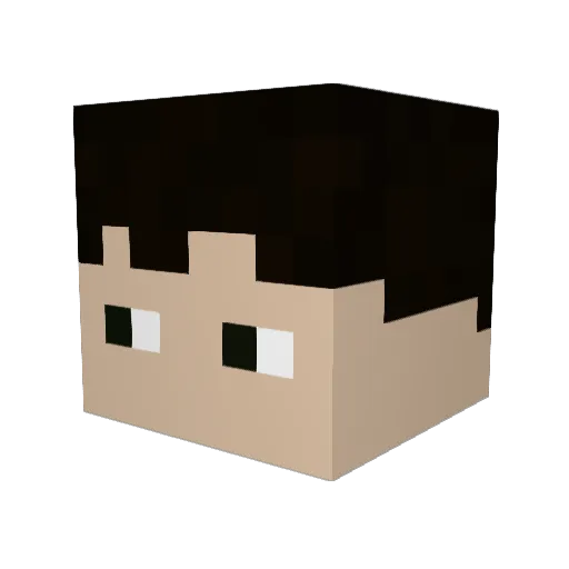 YuYuxDpro Minecraft avatar head, 3D render