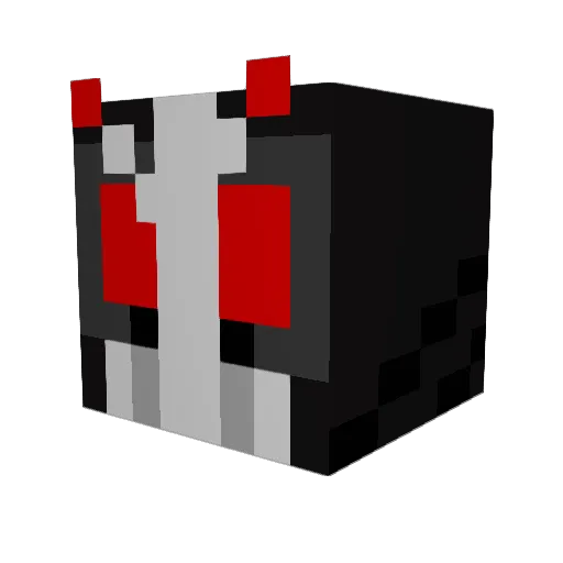 Yu_Unison_ Minecraft avatar head, 3D render