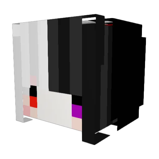 Yu__owo Minecraft avatar head, 3D render