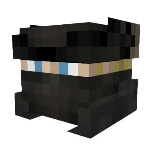 Yu_ki99 Minecraft avatar head, 3D render