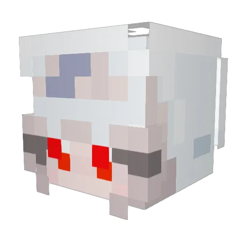 Yuan_Qiu Minecraft avatar head, 3D render