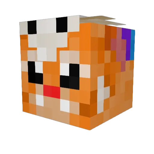 Yuanbao9999 Minecraft avatar head, 3D render