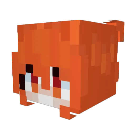 Yuank1 Minecraft avatar head, 3D render
