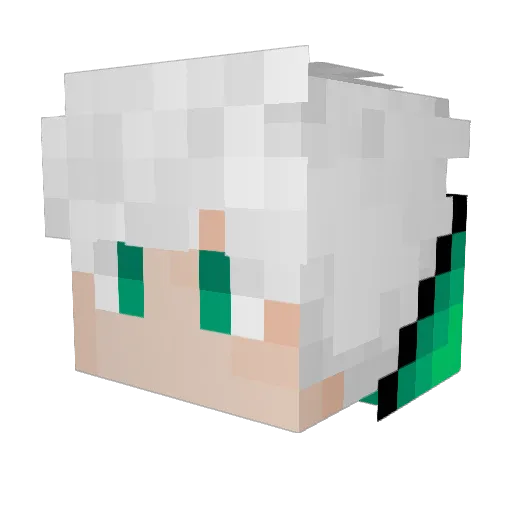 Yubad_t Minecraft avatar head, 3D render