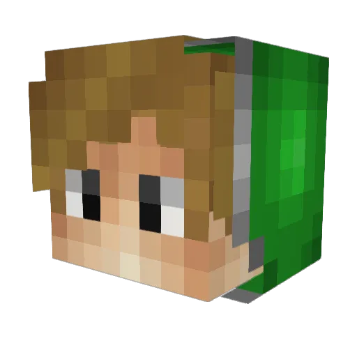 YubalGarcia Minecraft avatar head, 3D render