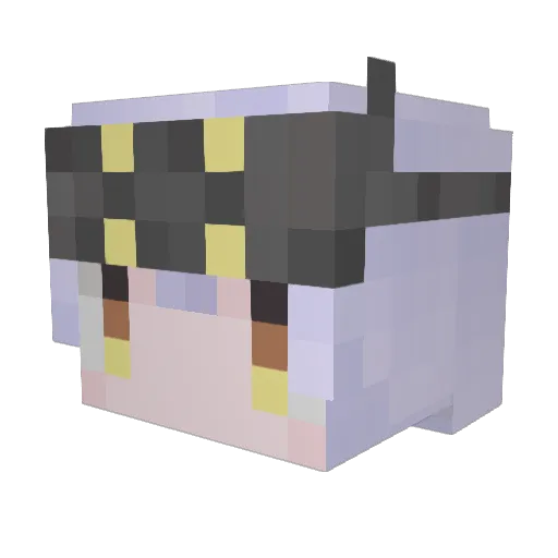 YucChan__ Minecraft avatar head, 3D render