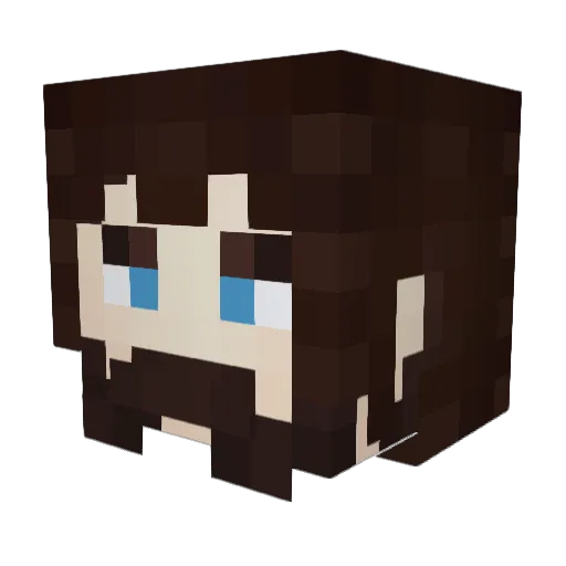 Yucareux Minecraft avatar head, 3D render