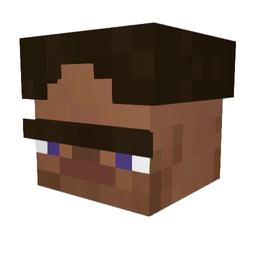 YucciGG Minecraft avatar head, 3D render