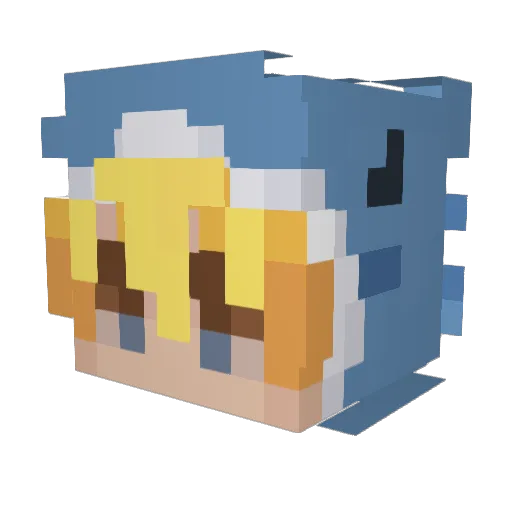 Yucheng878 Minecraft avatar head, 3D render