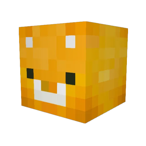 Yucia Minecraft avatar head, 3D render