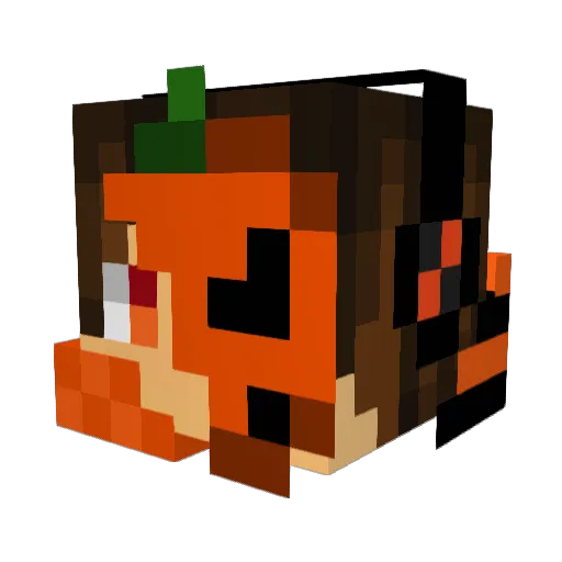 YuckyComet493 Minecraft avatar head, 3D render
