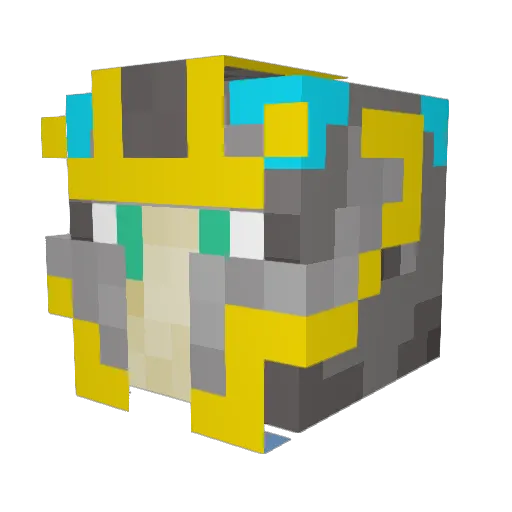Yucon2550 Minecraft avatar head, 3D render