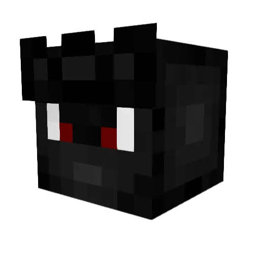 Yucony Minecraft avatar head, 3D render
