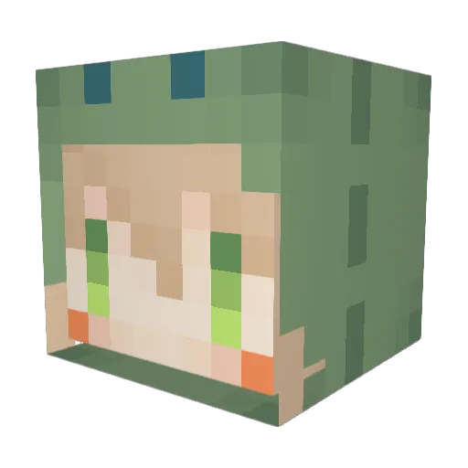 Yudai0229 Minecraft avatar head, 3D render