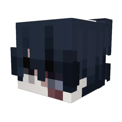 Yue888 Minecraft avatar head, 3D render