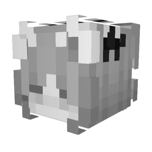 YueLu0 Minecraft avatar head, 3D render