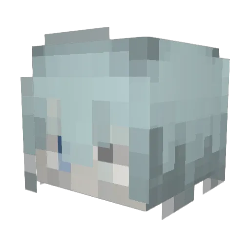 YueOrigin Minecraft avatar head, 3D render
