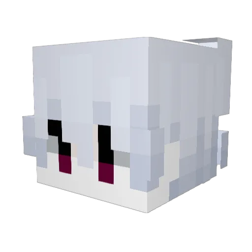 Yue_Hui7 Minecraft avatar head, 3D render
